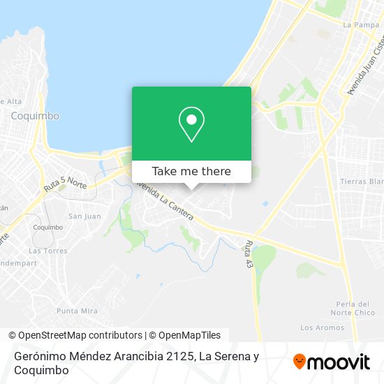 Gerónimo Méndez Arancibia 2125 map