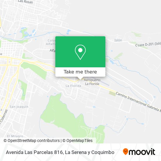 Mapa de Avenida Las Parcelas 816