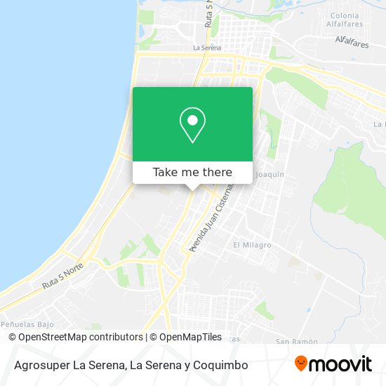 Agrosuper La Serena map