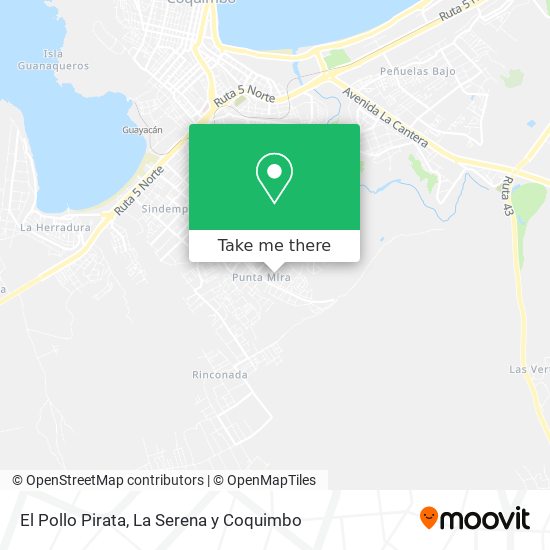 El Pollo Pirata map