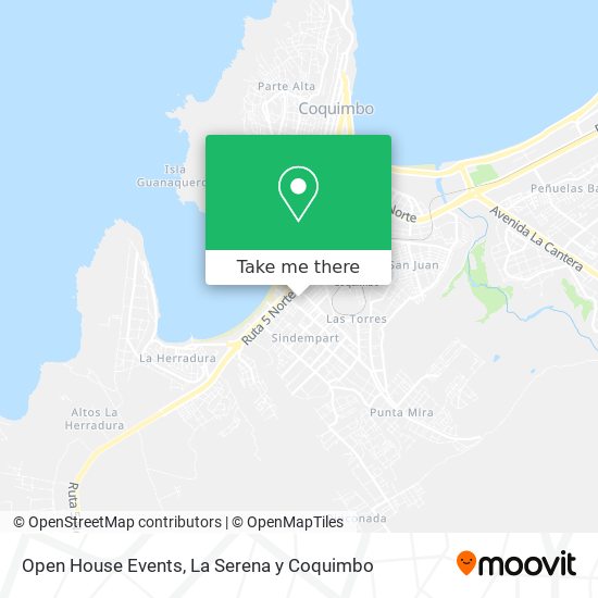 Open House Events map