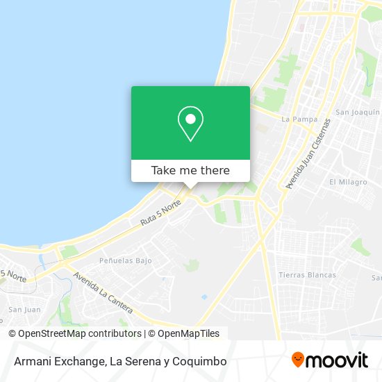 Mapa de Armani Exchange
