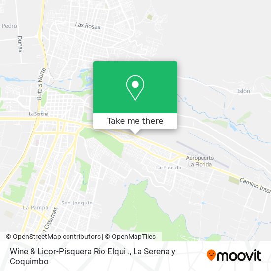 Mapa de Wine & Licor-Pisquera Rio Elqui .