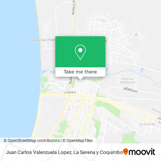 Juan Carlos Valenzuela Lopez map