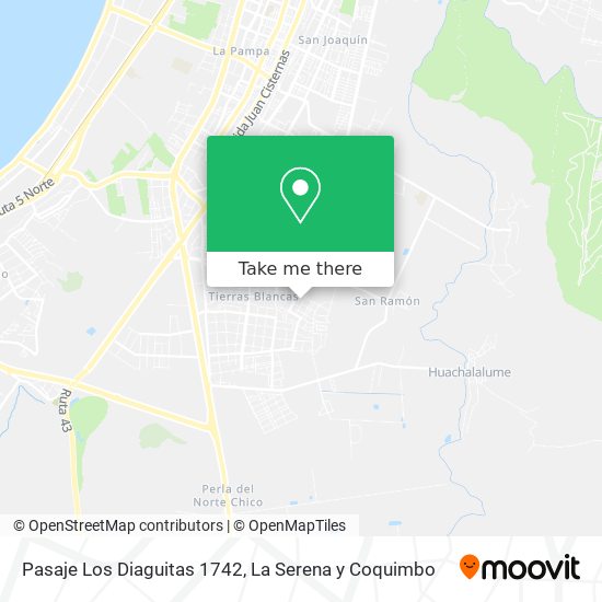 Mapa de Pasaje Los Diaguitas 1742