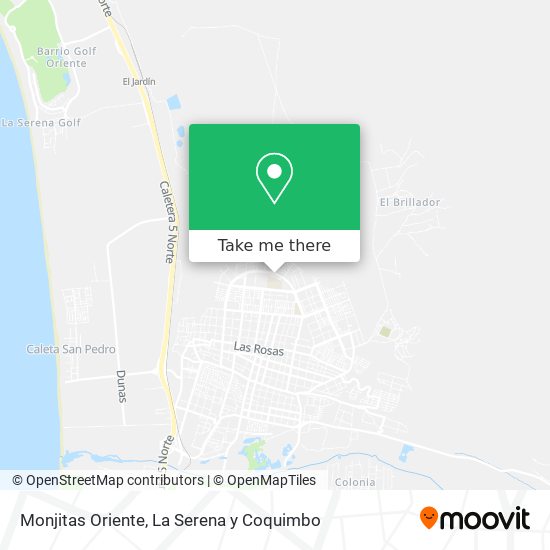 Monjitas Oriente map