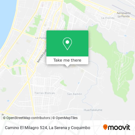 Mapa de Camino El Milagro 524