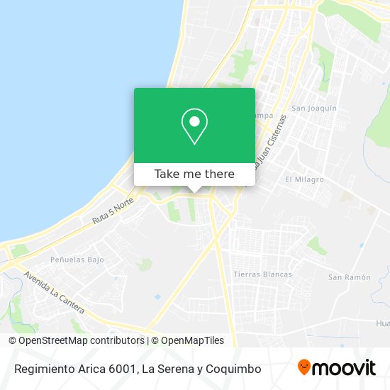 Regimiento Arica 6001 map