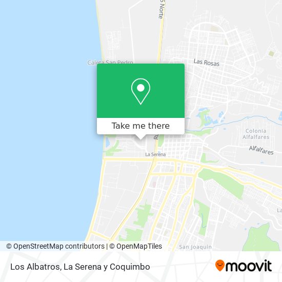 Los Albatros map