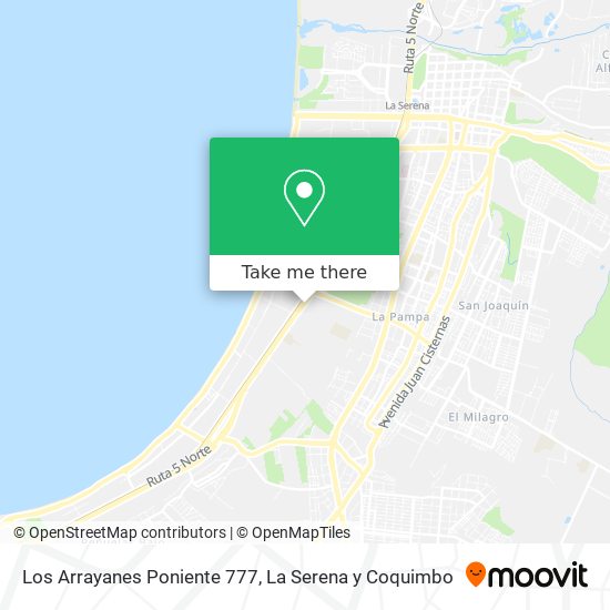 Los Arrayanes Poniente 777 map