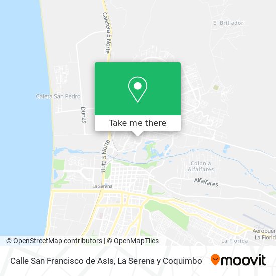 Calle San Francisco de Asís map