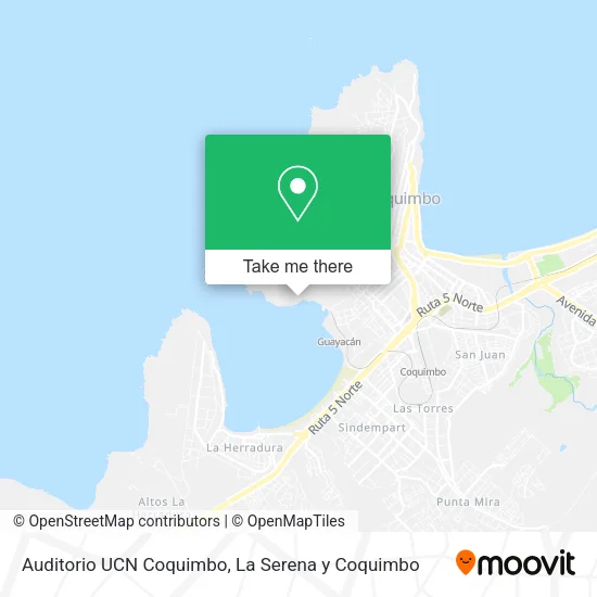 Auditorio UCN Coquimbo map
