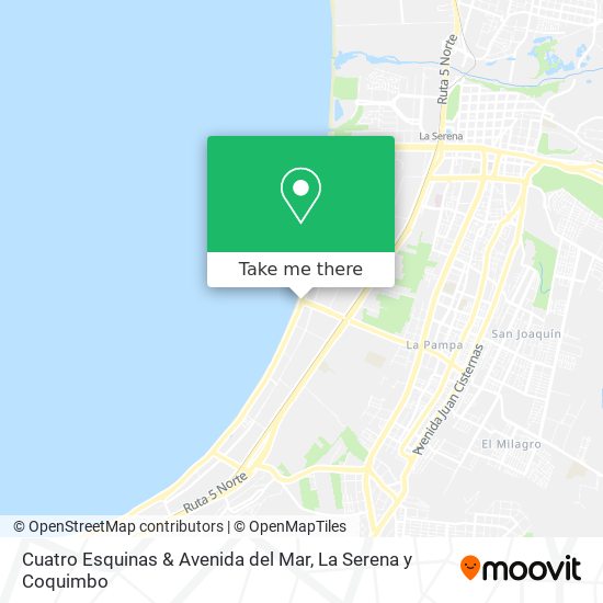 Cuatro Esquinas & Avenida del Mar map