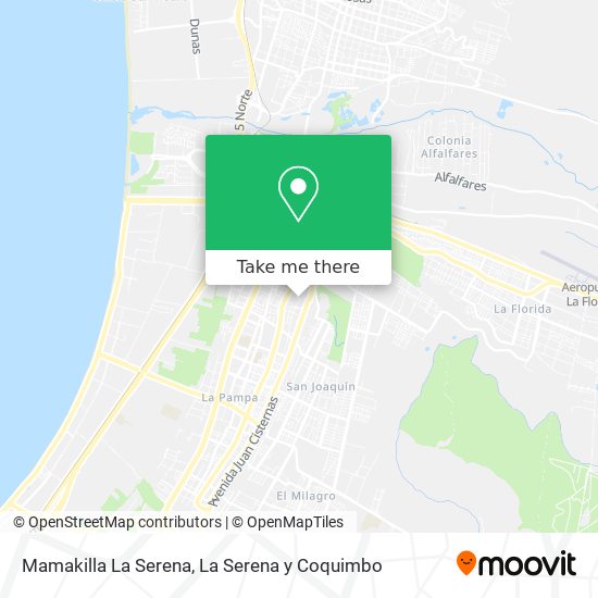 Mapa de Mamakilla La Serena