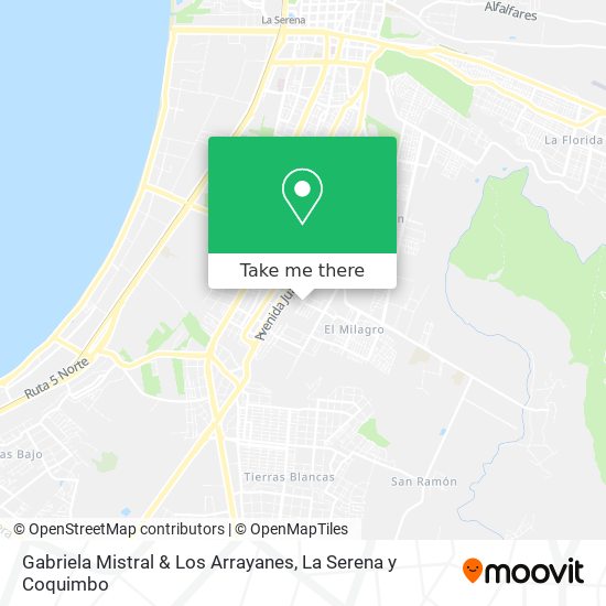Mapa de Gabriela Mistral & Los Arrayanes