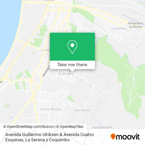 Avenida Guillermo Ulriksen & Avenida Cuatro Esquinas map