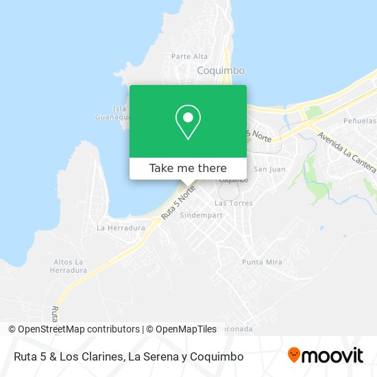 Ruta 5 & Los Clarines map
