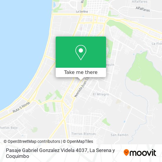 Mapa de Pasaje Gabriel Gonzalez Videla 4037