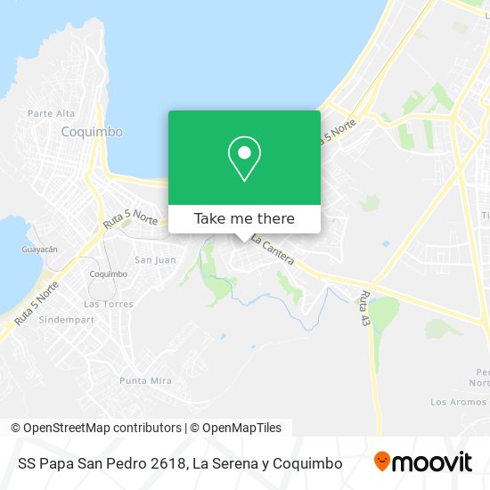 SS Papa San Pedro 2618 map
