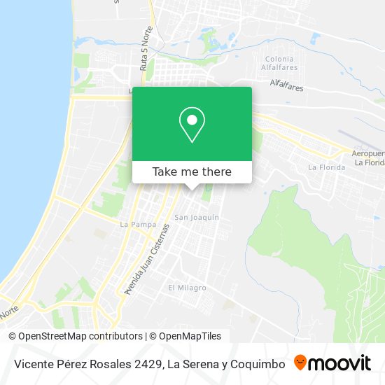 Vicente Pérez Rosales 2429 map