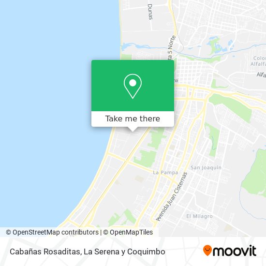 Cabañas Rosaditas map