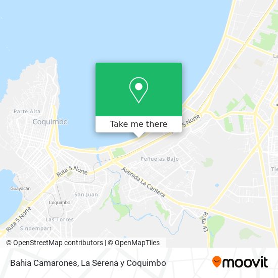 Mapa de Bahia Camarones