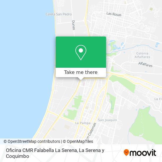 Mapa de Oficina CMR Falabella La Serena