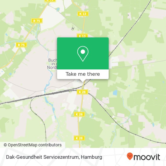 Dak-Gesundheit Servicezentrum map