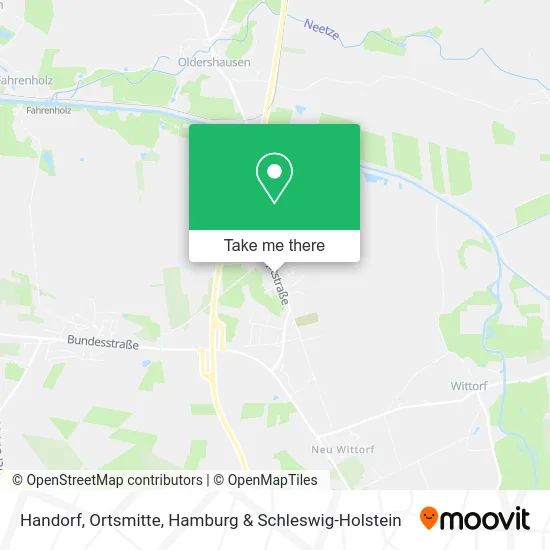 Карта Handorf, Ortsmitte