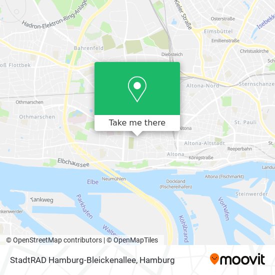 StadtRAD Hamburg-Bleickenallee map