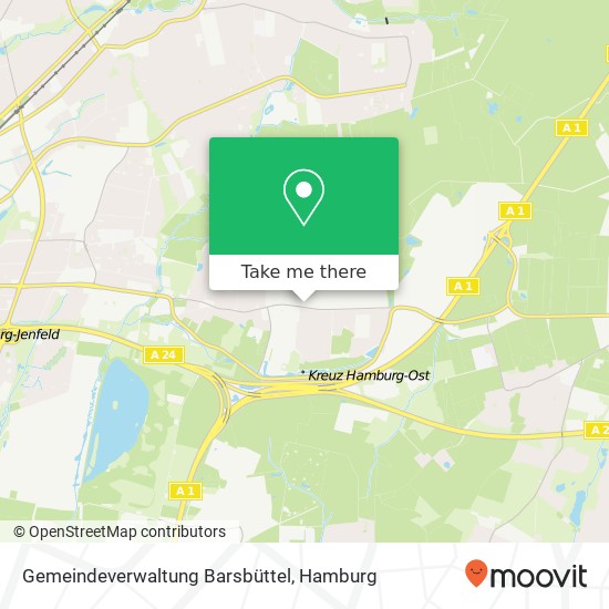 Карта Gemeindeverwaltung Barsbüttel