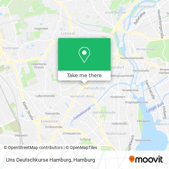 Uns Deutschkurse Hamburg map