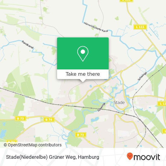 Карта Stade(Niederelbe) Grüner Weg