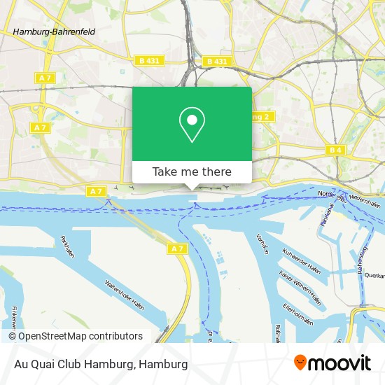 Au Quai Club Hamburg map