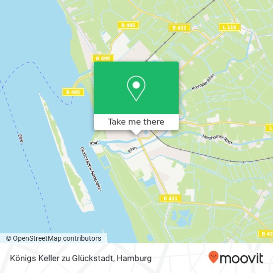 Карта Königs Keller zu Glückstadt