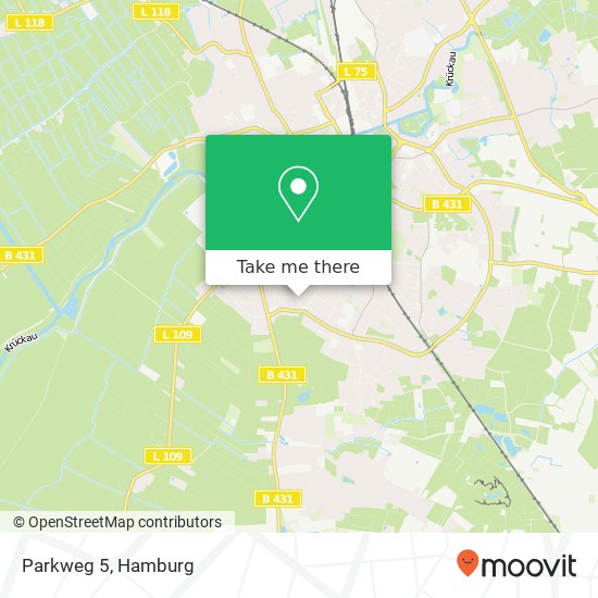 Parkweg 5 map