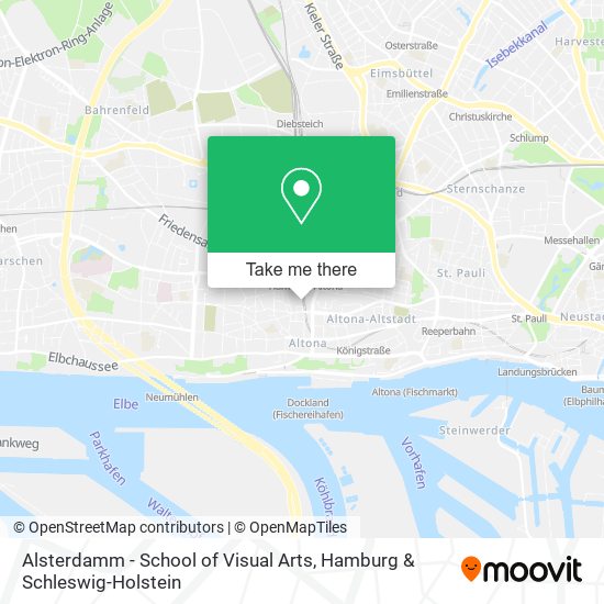 Карта Alsterdamm - School of Visual Arts