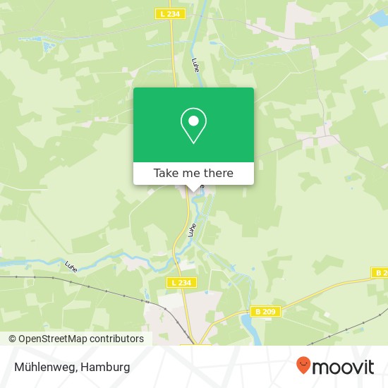 Mühlenweg map