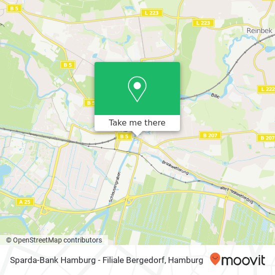 Sparda-Bank Hamburg - Filiale Bergedorf map