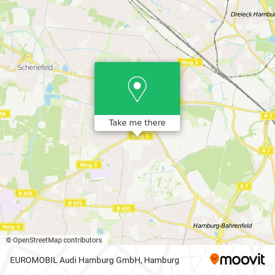 Карта EUROMOBIL Audi Hamburg GmbH