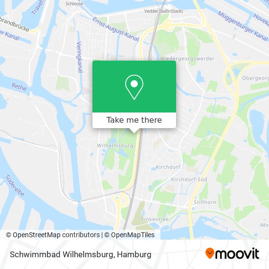 Schwimmbad Wilhelmsburg map