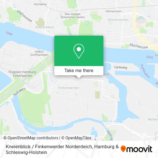 Карта Kneienblick / Finkenwerder Norderdeich
