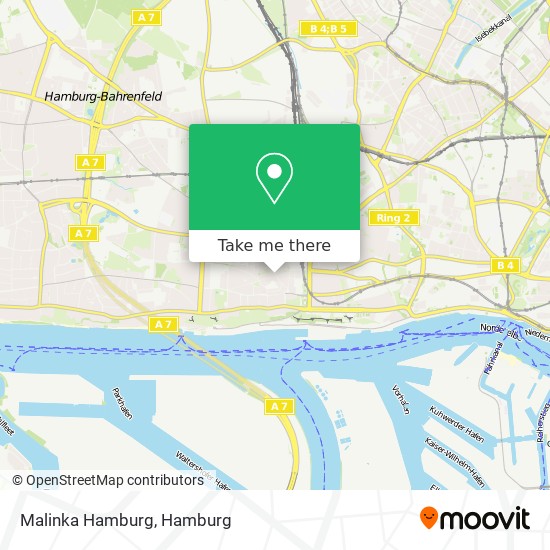 Malinka Hamburg map