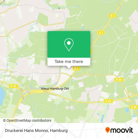 Druckerei Hans Monno map