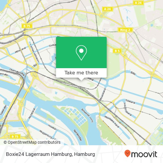 Карта Boxie24 Lagerraum Hamburg