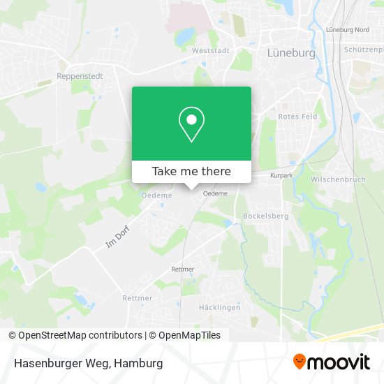 Hasenburger Weg map