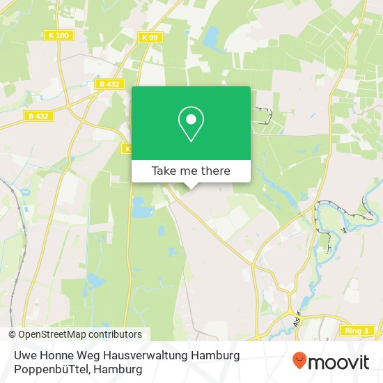 Uwe Honne Weg Hausverwaltung Hamburg PoppenbüTtel map