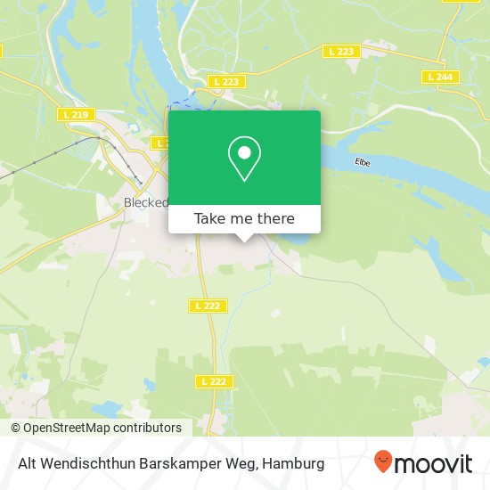 Alt Wendischthun Barskamper Weg map