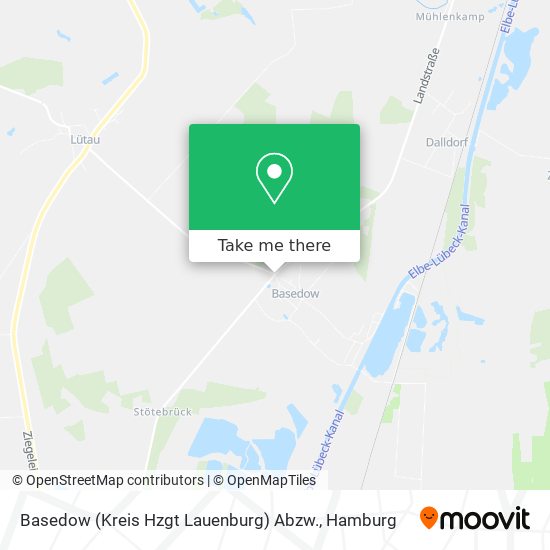 Basedow (Kreis Hzgt Lauenburg) Abzw. map