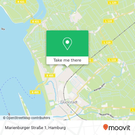 Marienburger Straße 1 map